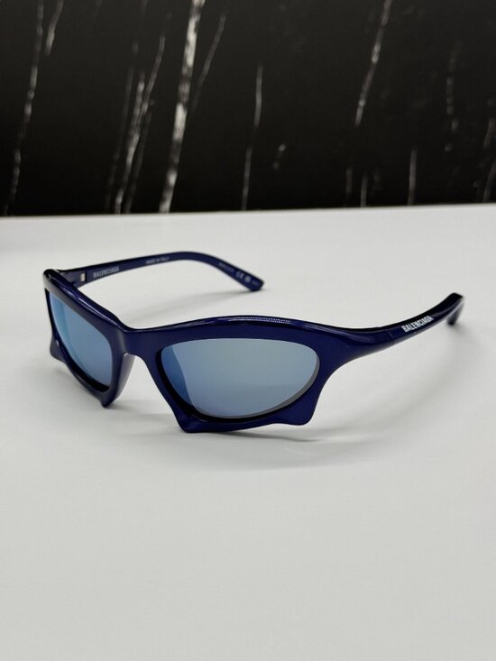 NEW BALENCIAGA BB0229S 006 BLUE UNISEX SUNGLASSES BALENCIAGA EYEWEAR main image 5